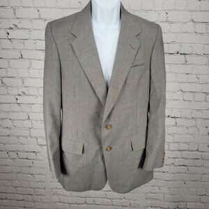 VTG Christian Dior Monsieur Grey 2 Button Blazer Sport Coat USA Made Size 37L